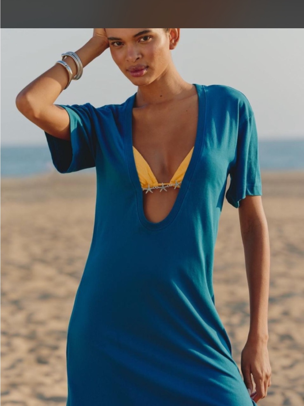 Celandine Cowl-Neck Hardware Maxi Dress